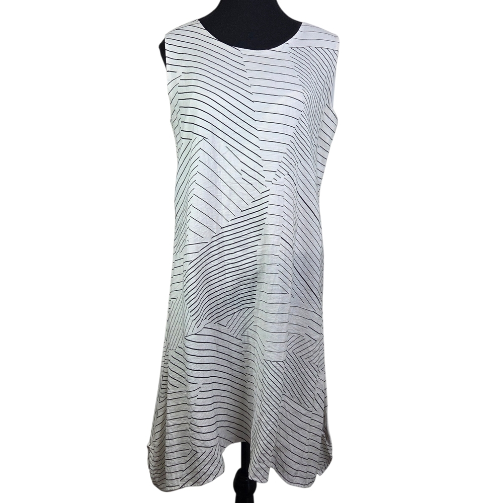 Pasha Geometric Patterned Midi Dress Size Small